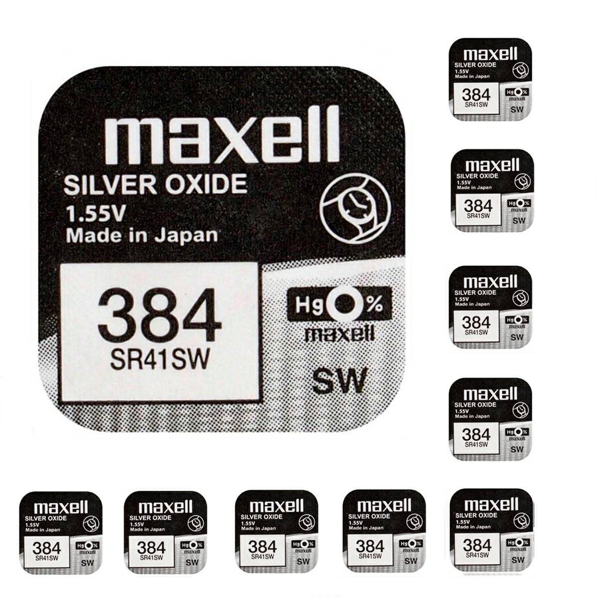 BATERIA MAXELL 384 SR41SW 1,55V 10 SZT