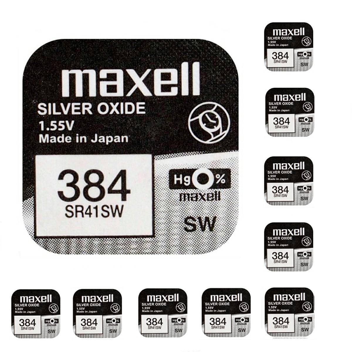 Battery Maxell 384 SR41SW 1,55V 10 pcs
