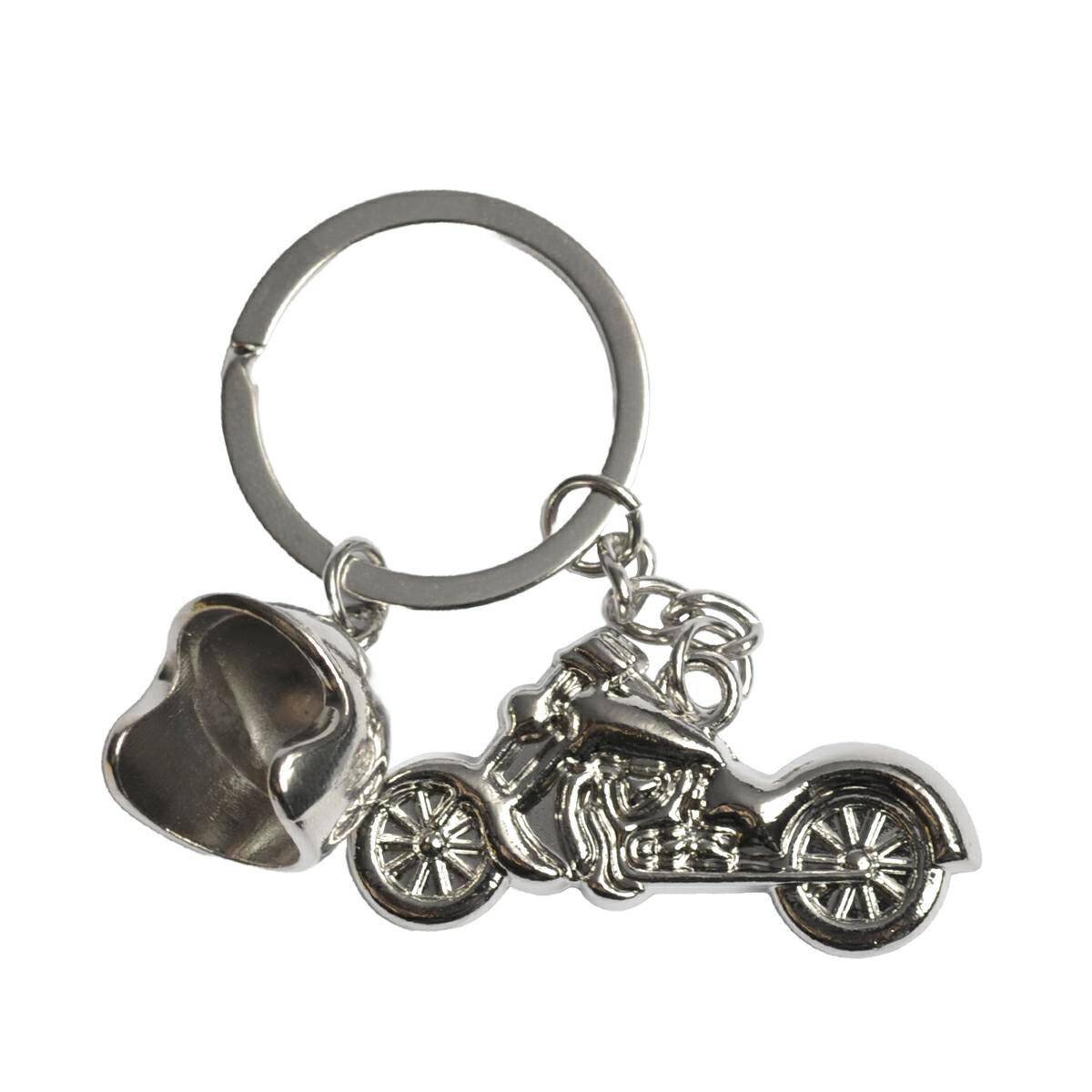 Keychain - Motorcycle and helmet