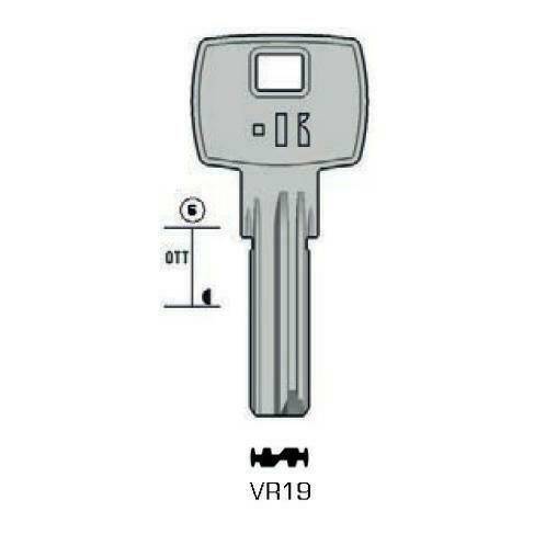 Drilled key - Keyline VR19