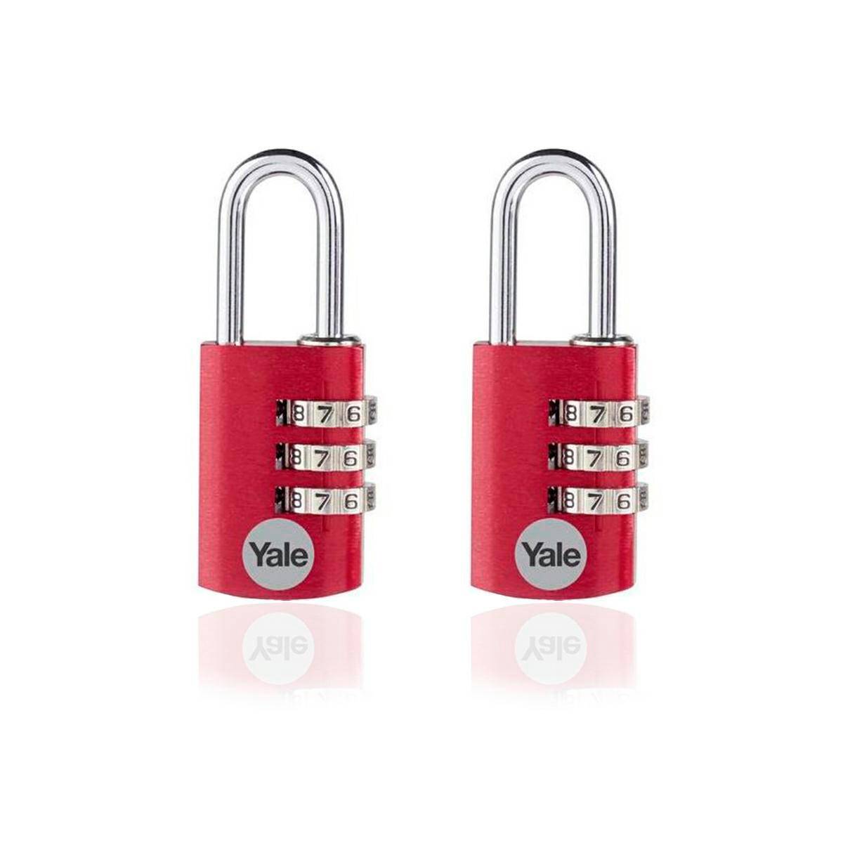 YALE ALUMINUM PADLOCK 20MM RED