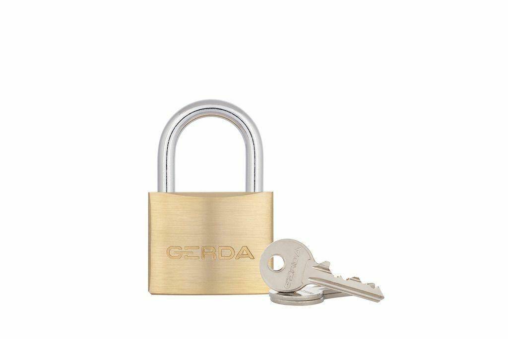Gerda BRASS LINE KMZ S40 brass shackle padlock