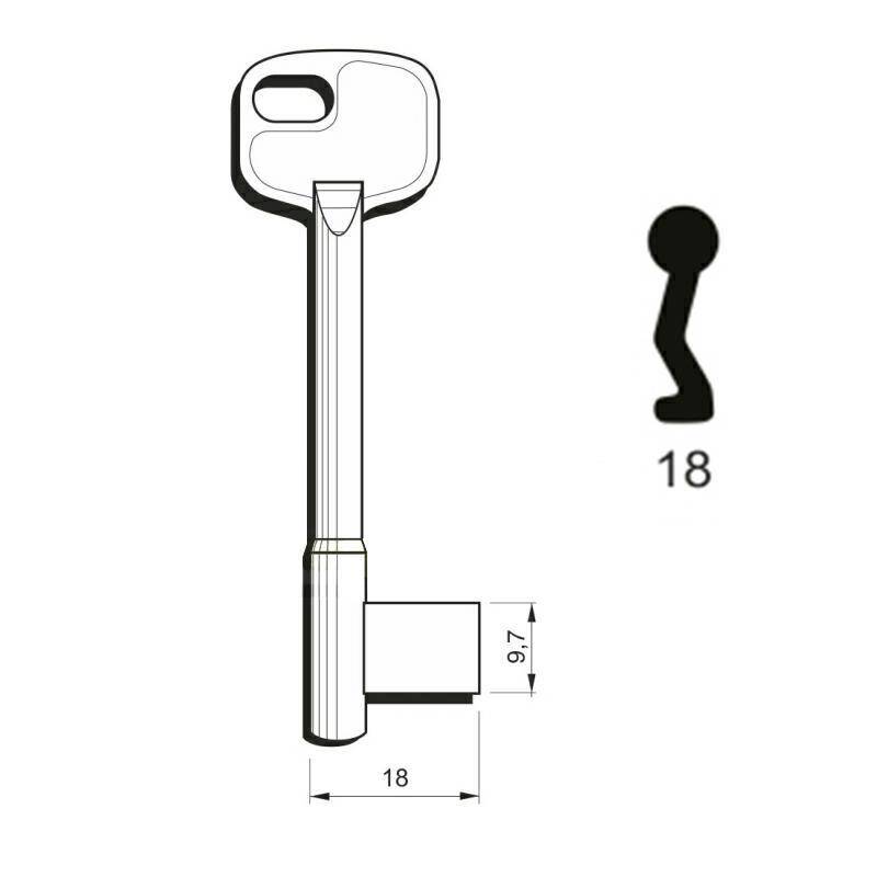 Numbered key Częstochowa type N18