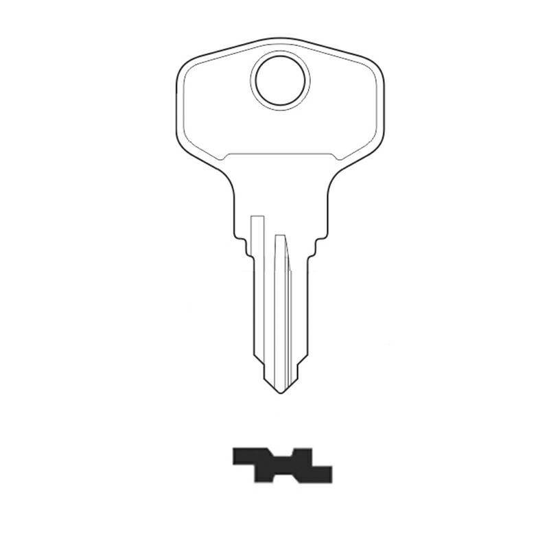 Euro-Locks key to lock B796