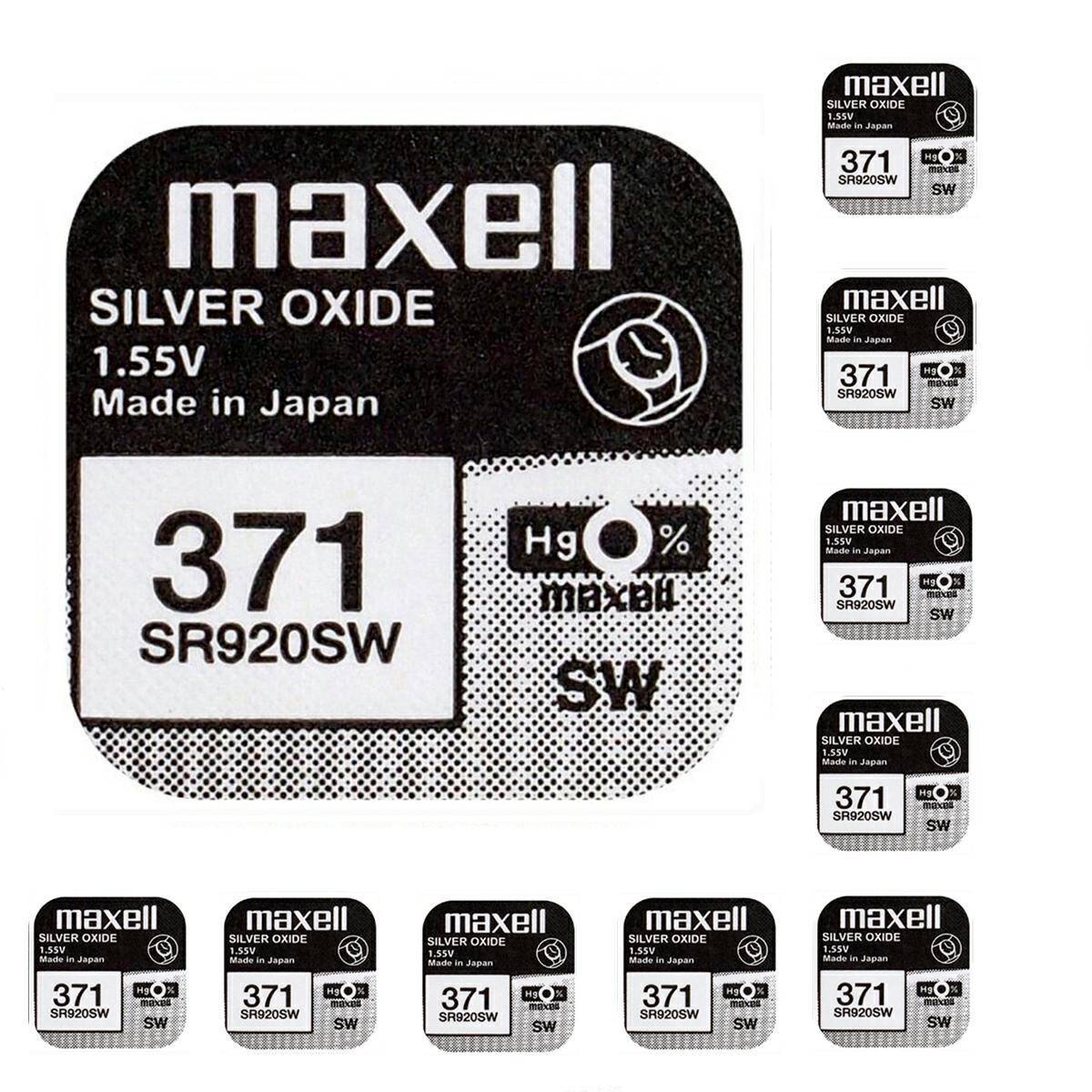 Battery Maxell 371 SR920SW 1,55V 10 pcs