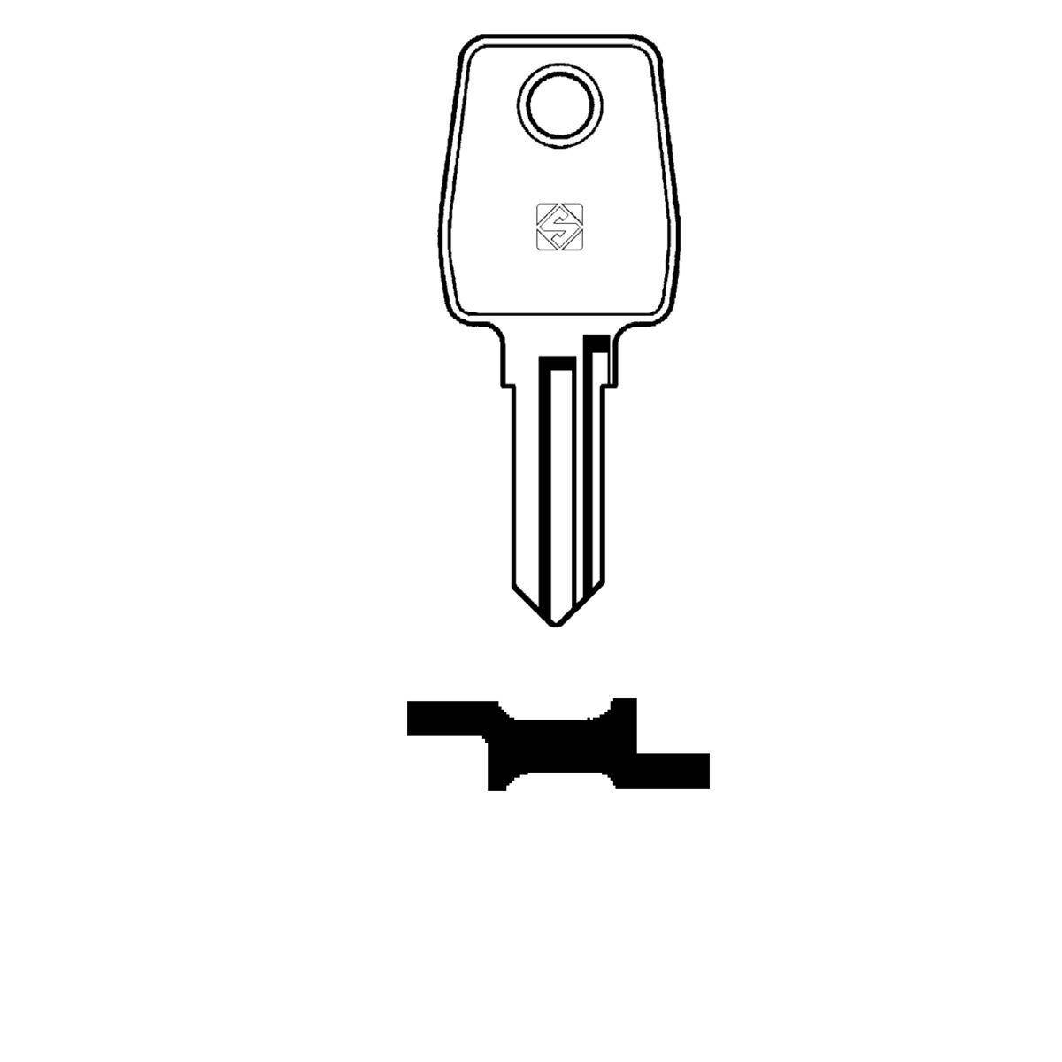 Schlüssel Silca LF22R