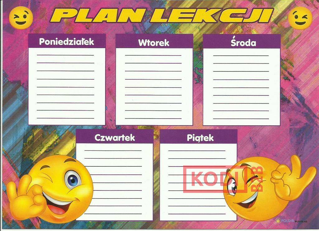 PLAN LEKCJI NAKLEJKA MIX OP 25ARK POLSYR