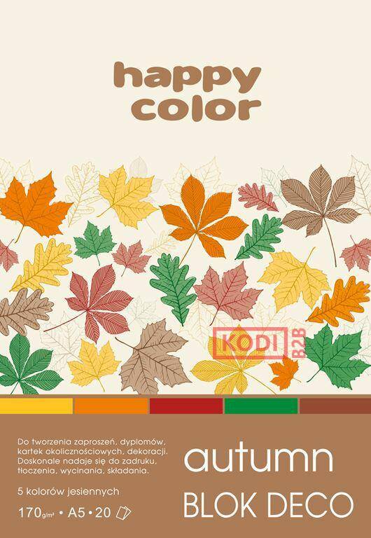 Blok Deco Autumn 170 g/m2, A5, 20 ark.,