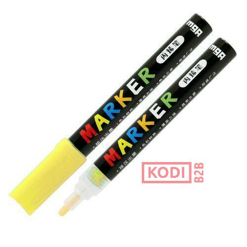 Marker akrylowy 1-2 mm, żółty neon, MG