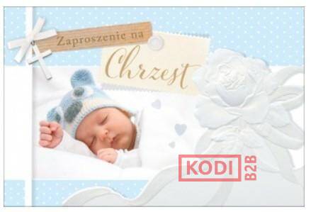 ZAPROSZENIE C6 512 CHRZEST BIAŁE