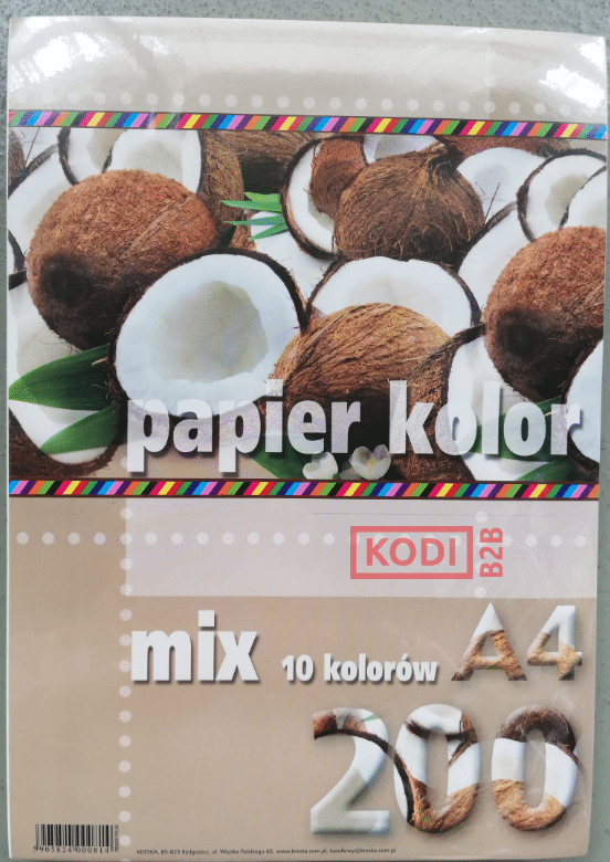 PAPIER KSERO MIX A4/200-10  KOLOR 80G./i