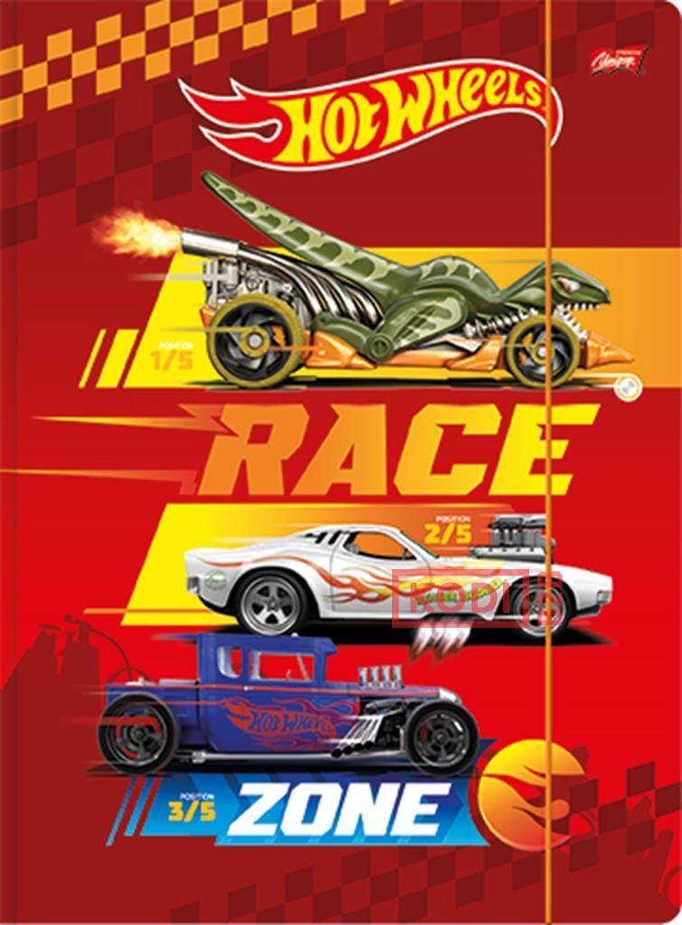 TECZKA Z GUMKĄ A4 HOT WHEELS