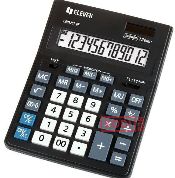 Eleven kalkulator biurowy CDB1201BK