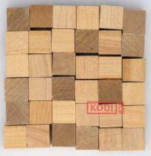 Kostki drewniane PK-0493 bezbarwne 15x15