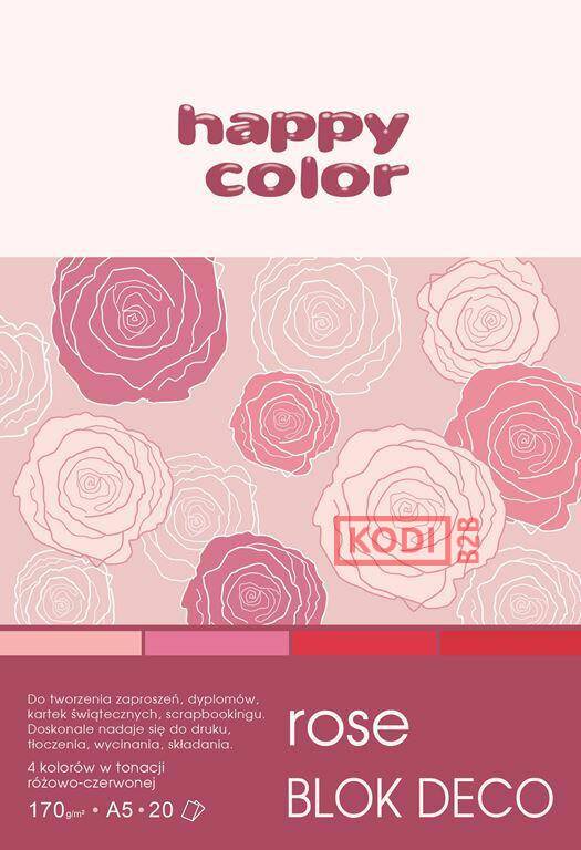 Blok Deco Rose 170 g/m2, A5, 20 ark., 4