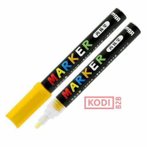 Marker akrylowy 1-2 mm, jasnożółty, MG
