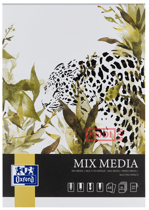 BLOK OXFORD ARTISTIC MIX MEDIA A5/50K 22