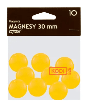 Magnes 30mm GRAND żółty, cena za szt,