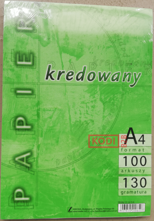 PAPIER KREDOWANY 130G A4-100 KRESKA