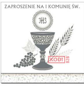 ZAPROSZENIE KWADRAT 120X120 MM SREBRO