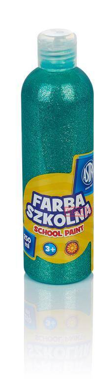 Farba szkolna Astra 250 ml-brokat.zielon