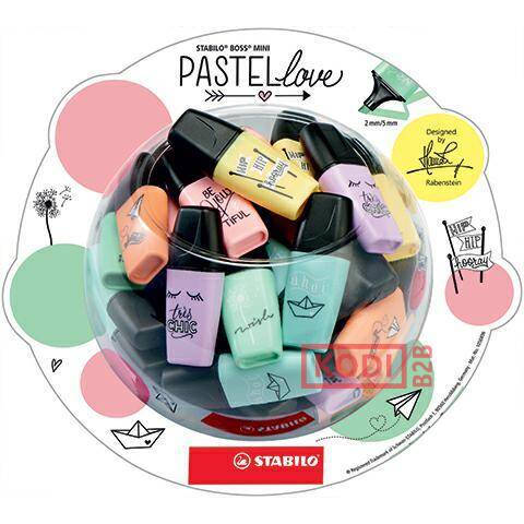 STABILO BOSS MINI PASTELOWE DISPLAY