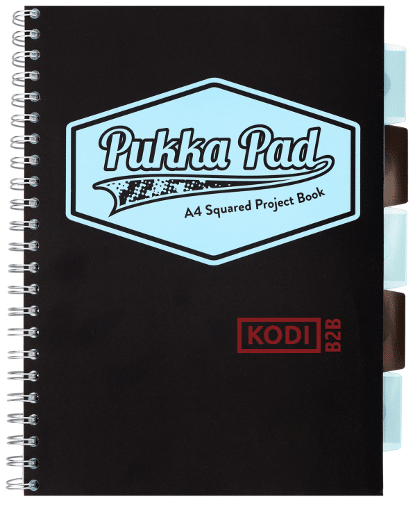 PUKKA PROJECT BOOK BLACK & BLUE SKY A4 K