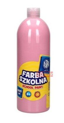 Farba szkolna Astra 1000 ml - różowa