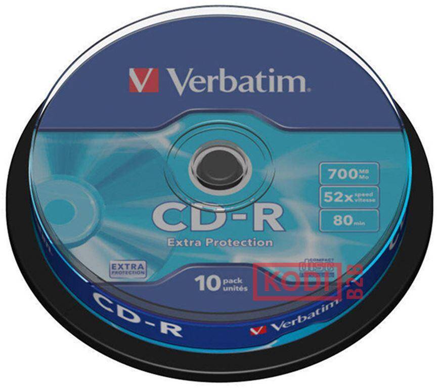 PŁYTA CD-R VERBATIM CAKE 10 SZT , 700MB