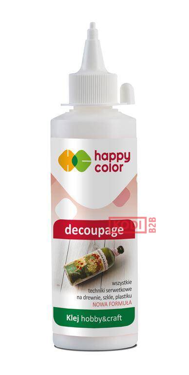 Klej do decoupage, butelka 250g, Happy C