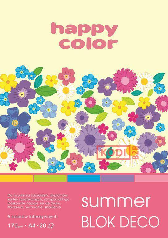 Blok Deco Summer 170 g/m2, A5, 20 ark.,