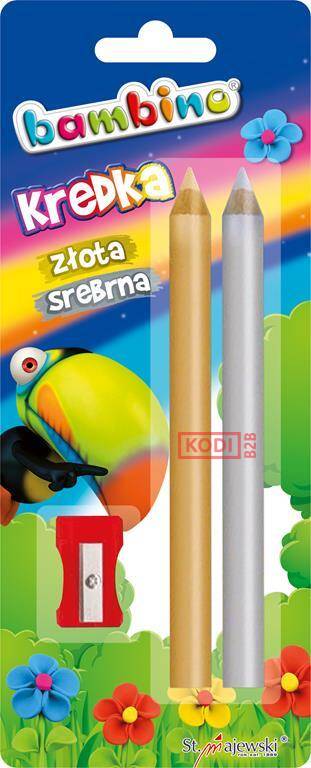 ZESTAW 2 KREDEK BAMBINO /ZŁOTA I SREBRNA