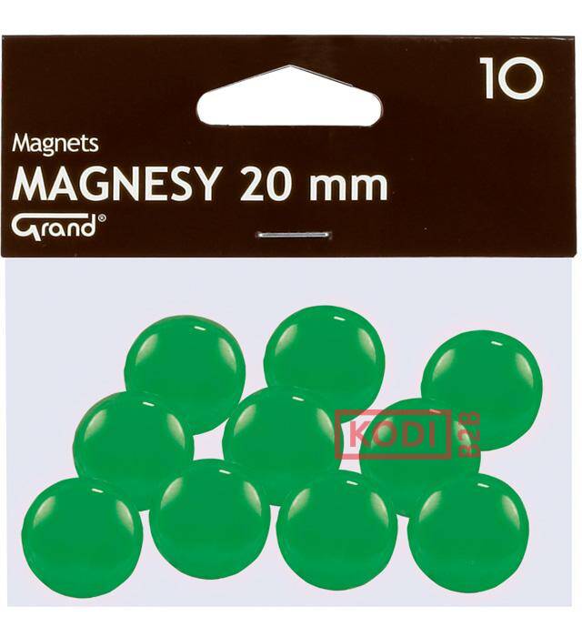 Magnes 20mm GRAND zielony, cena za szt,
