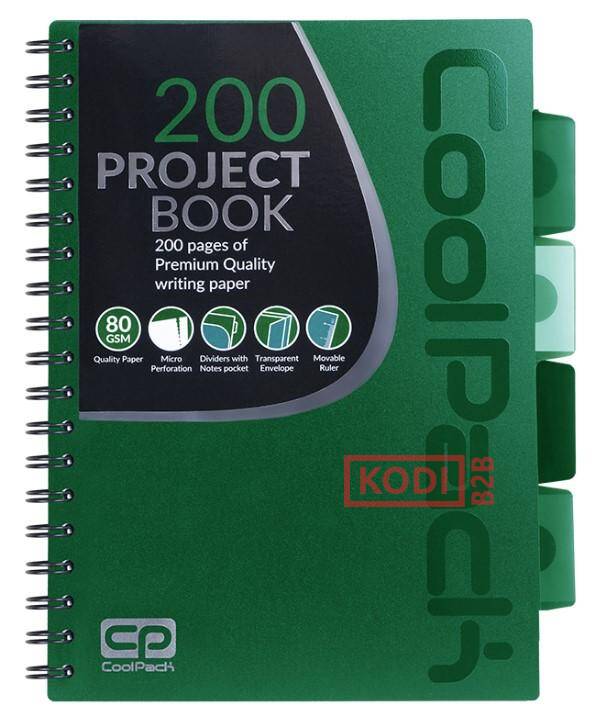 COOLPACK - KOŁOZESZYT PP - B5 GREEN