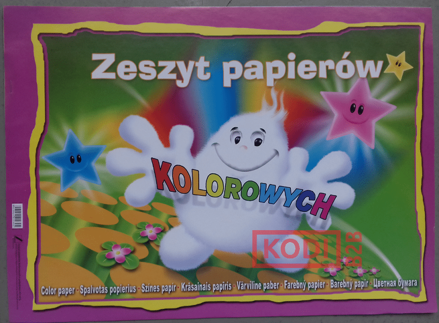 ZESZYT PAP.KOLOR.A3-10 Z POŁYSKIEM KR