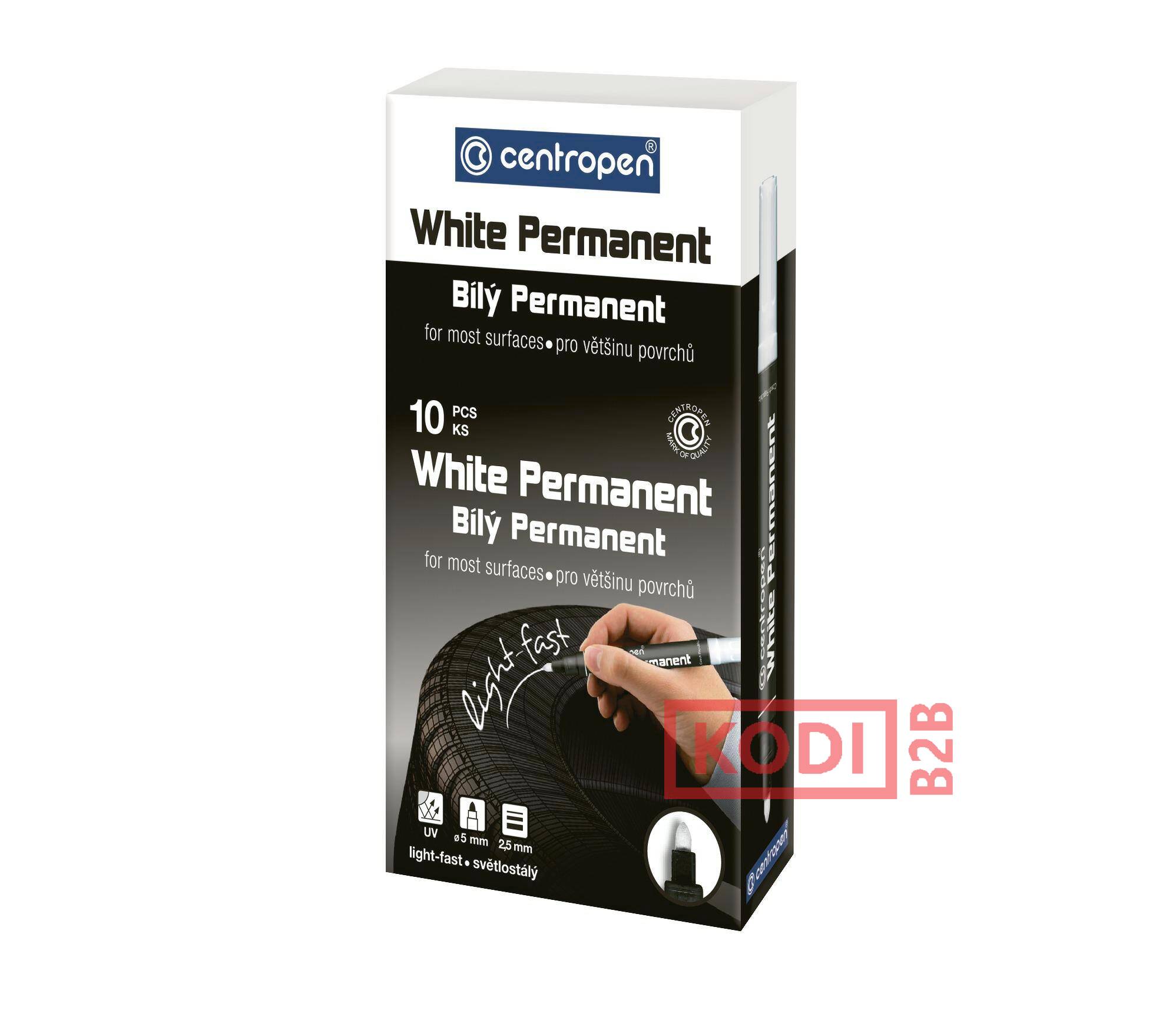 Marker permanentny biały 2,5 mm