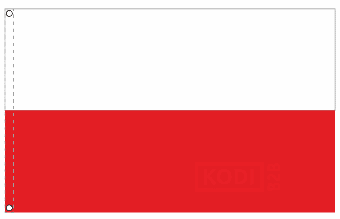 FLAGA POLSKI 120x75CM