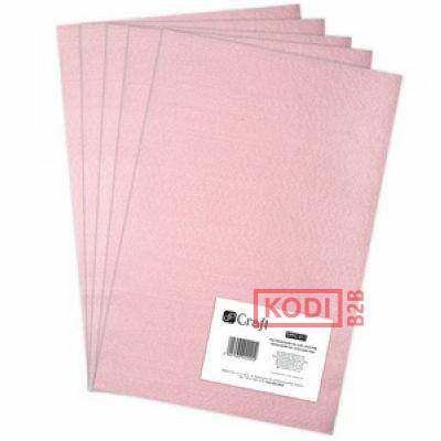 FILC POLIESTROWY A4 , 5 SZT LIGHT PINK