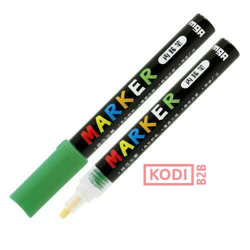 Marker akrylowy 1-2 mm, zielony, MG