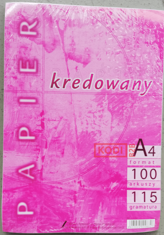 PAPIER KREDOWANY 115G A4-100 KRESKA