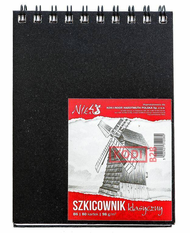 KIN SZKICOWNIK B6 98G.,80KARTEK