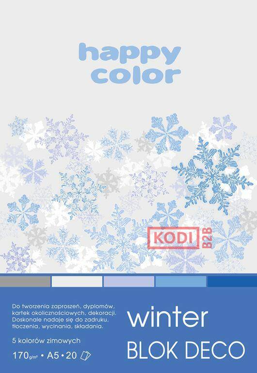 Blok Deco Winter 170 g/m2, A5, 20 ark.,