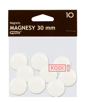 Magnes 30mm GRAND biały, cena za szt,
