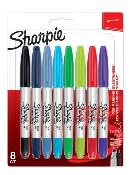 MARKERY SHARPIE 8 KOL