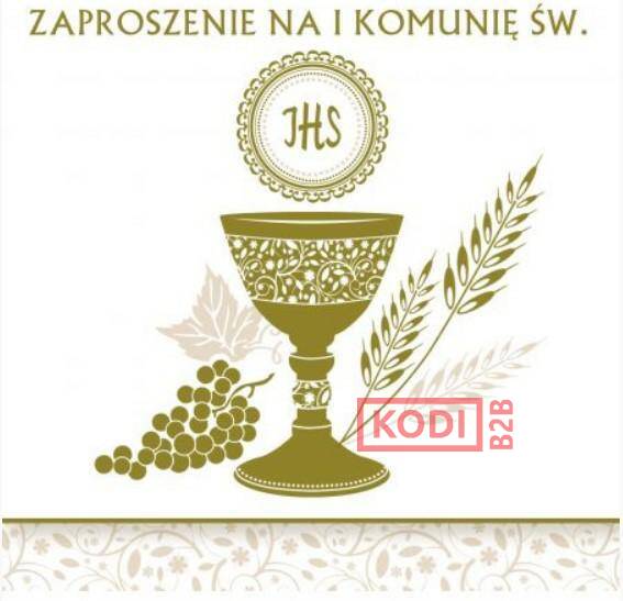 ZAPROSZENIE KWADRAT 120X120 MM ZŁOTO