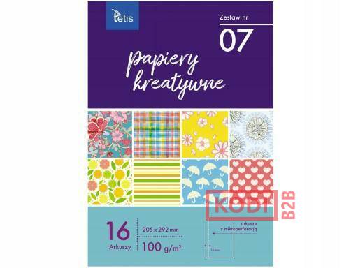 PAPIERY KREATYWNE A4 zestaw nr 07