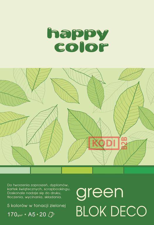 Blok Deco Green 170 g/m2, A5, 20 ark., 5