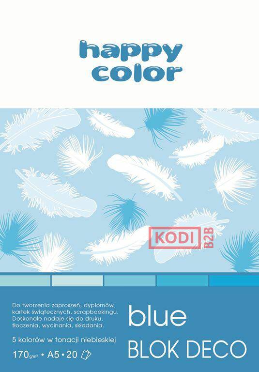 Blok Deco Blue 170 g/m2, A5, 20 ark., 5