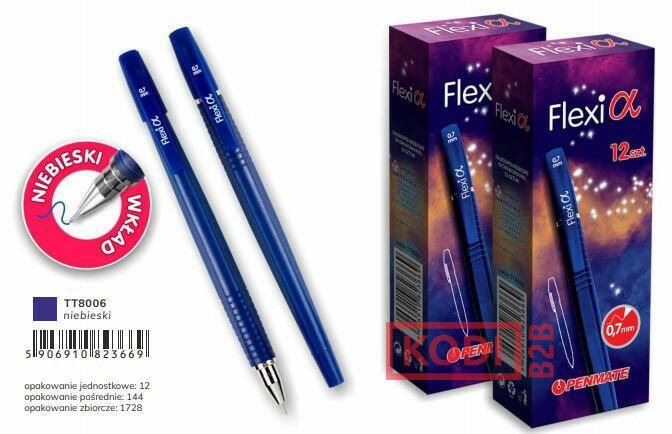 Penmate Długopis Flexi Alpha niebieski w