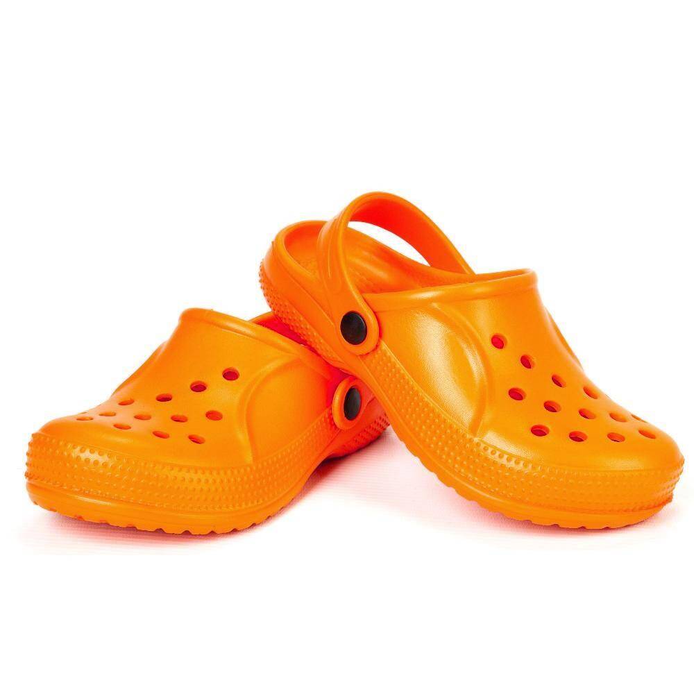 Orange clogs